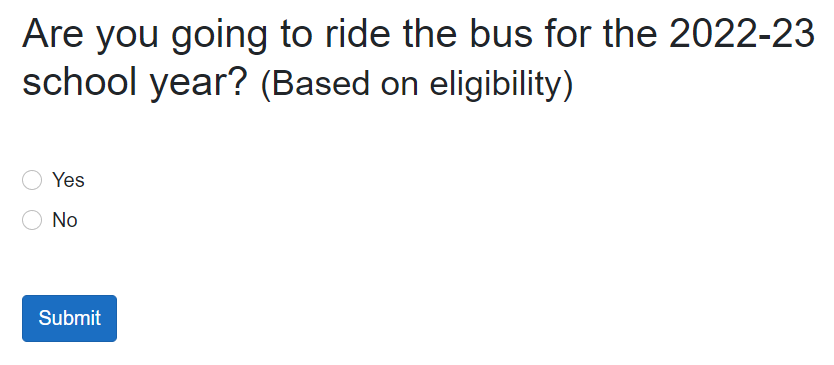 Transportation Registration